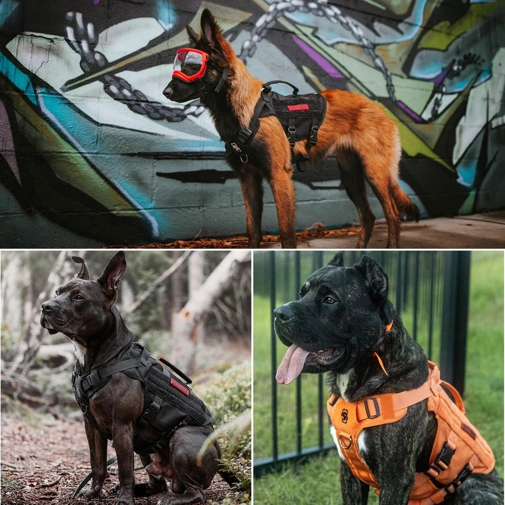 OneTigris Small Dog Harness No Pull Mesh Breathable Tactical Vest with Handles